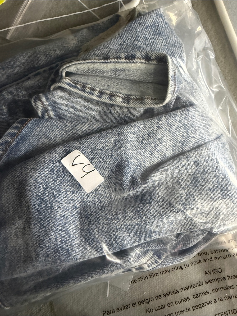 Le Lis Collection Acid Wash Denim One Shoulder Mini Dress Womens Size S - Picture 9 of 9